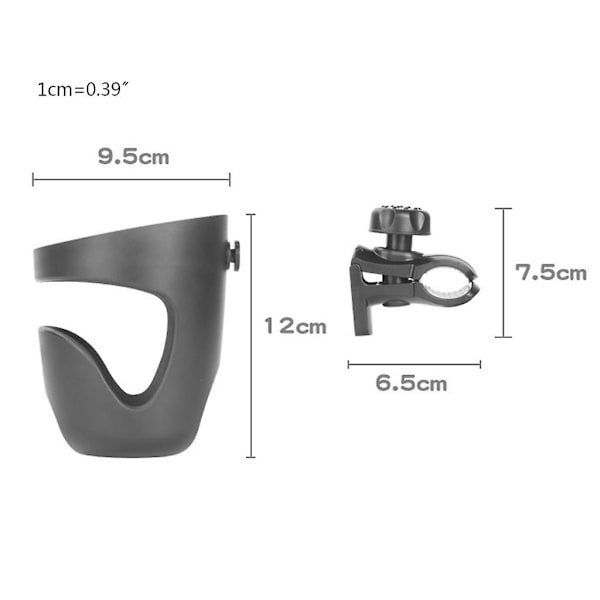 Universal Baby Stroller Kopholder 360 Drejelig Mælk Vandflaskeholder Barnevogn Klapvogn Tilbehør