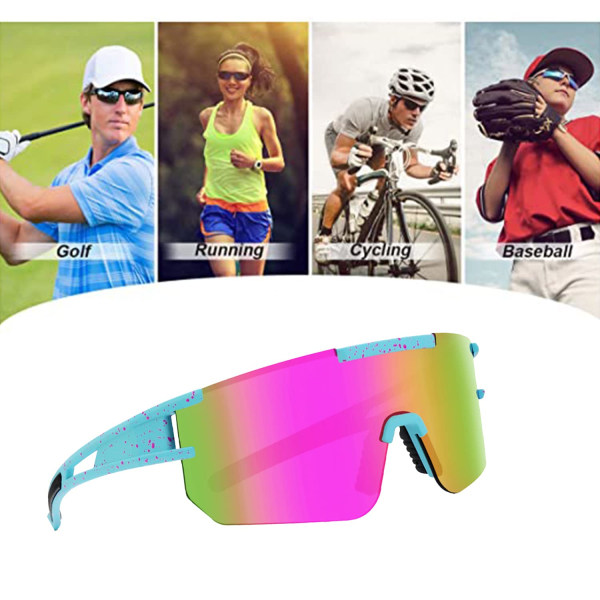 Polarisoidut pyöräilyaurinkolasit miehille, naisille, UV400 anti-UV-aurinkolasit, juoksu, golf, kalastus
