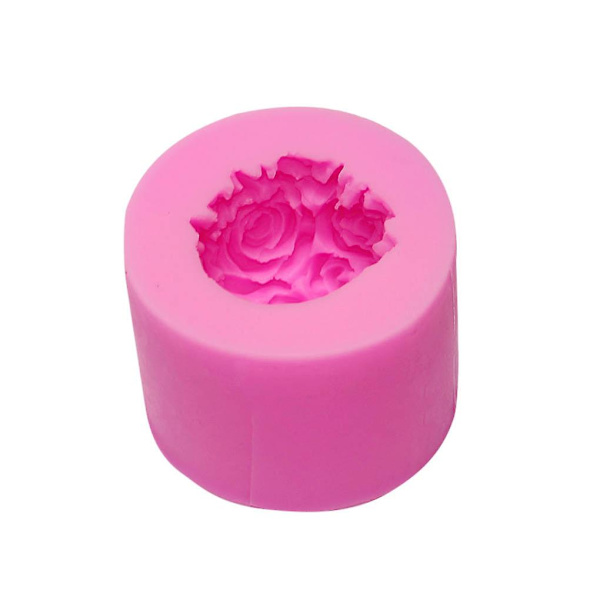Farve tilfældig 3d rose blomst kugle fondant form kage dekoration fondant