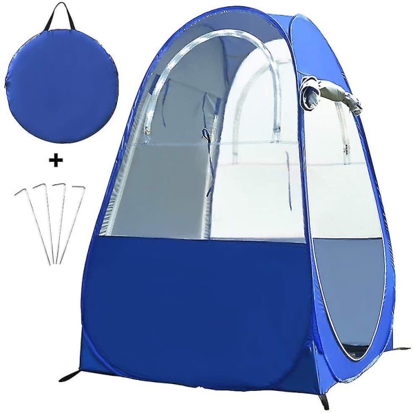 Pop Up Single Person Ice Fishing Shelter Rain-proof Uv-protection Fishing Tent With Doors On Both Sides