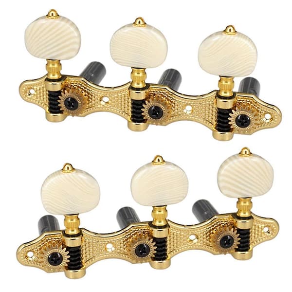 6x 1:18 Akustisk gitarr maskinhuvuden gitarrsträngstämningspinnar nyckel