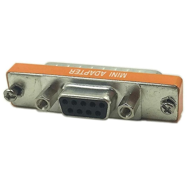 2x DB9 hunn til DB25 hann mini seriell port kabeladapter kjønnsskifter