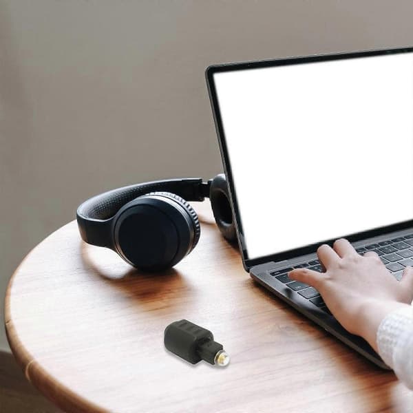 Digital Auditory Adapter Mini 3.5mm til Toslink Optisk Forbindelse For Hifi Lydtransmission