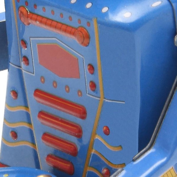 Retro Clockwork Wind Up Metal Walking Robot Leke Vintage samleobjekt Barnegave