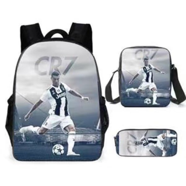 3 kpl/setti jalkapallo tähti reppu opiskelija koululaukku 20 backpack