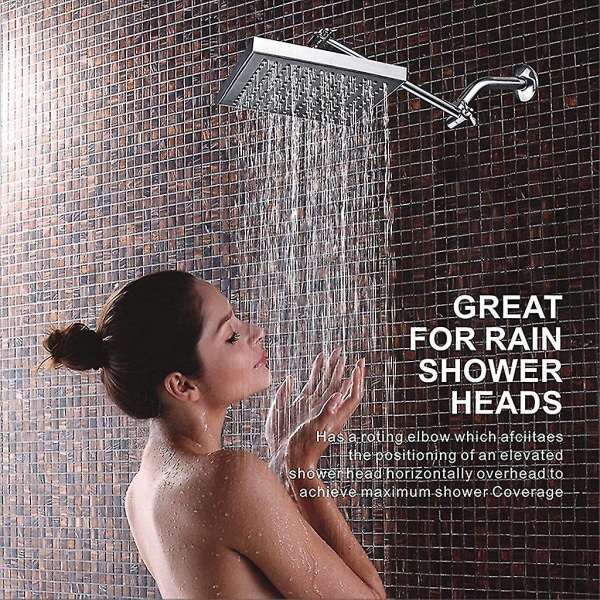 11 tommers justerbar dusjarm Universalkobling Solid messing dusj justerbar vinkel Anti-lekkasje dusjforlengelsesarm