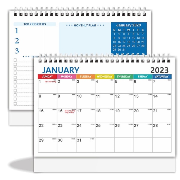 2023 pöytäkalenteri 12 kuukauden kuukausisuunnittelija 2023 kalenteri pöytämuistio Päivittäinen aikataulu Agenda Järjestä