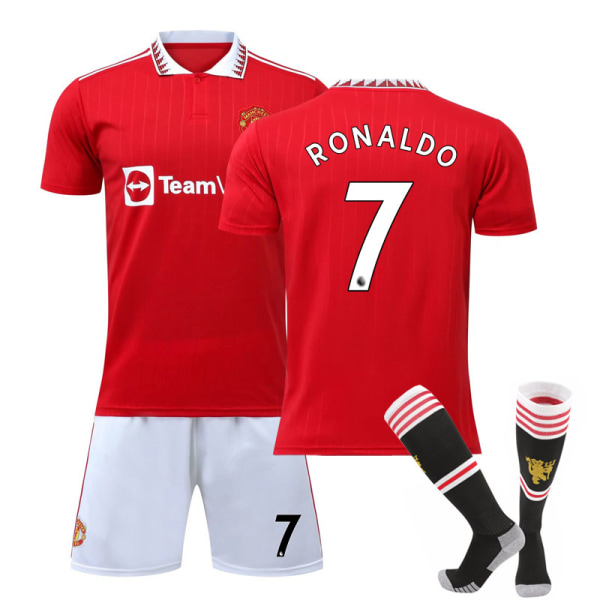 22-23 Manchester City FC Hemma Ronaldo 7 T-shirt för barn 22（130-135cm)