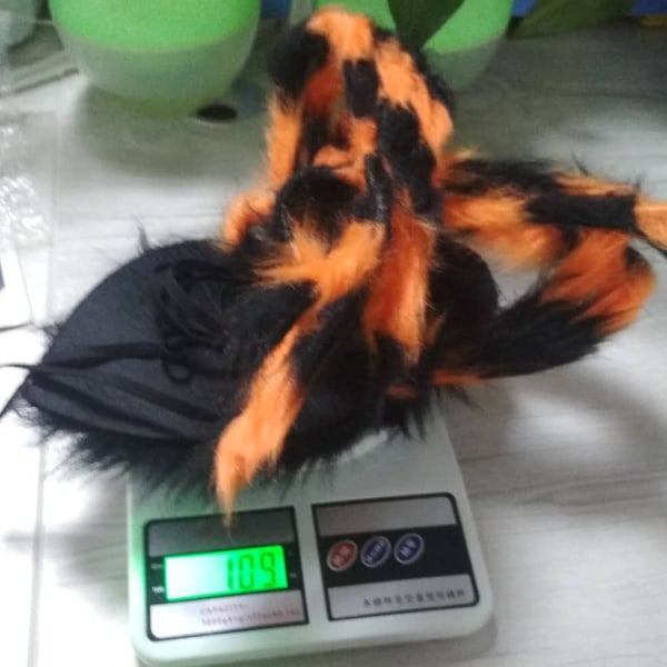 Halloween Edderkop Rygsæk Kostume Farverig Edderkop Kostume Med Remme Og Lomme - Halloween Slik Edderkop Rekvisitter - Realistisk Horror Plys Edderkop Kostumer Til Børn Voksne Gård Spøget Hus Web Dekor