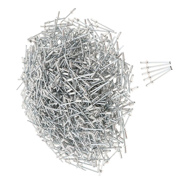 1000 st 3mm 3,0x5mm Blindade rostfria öppna kupolnit