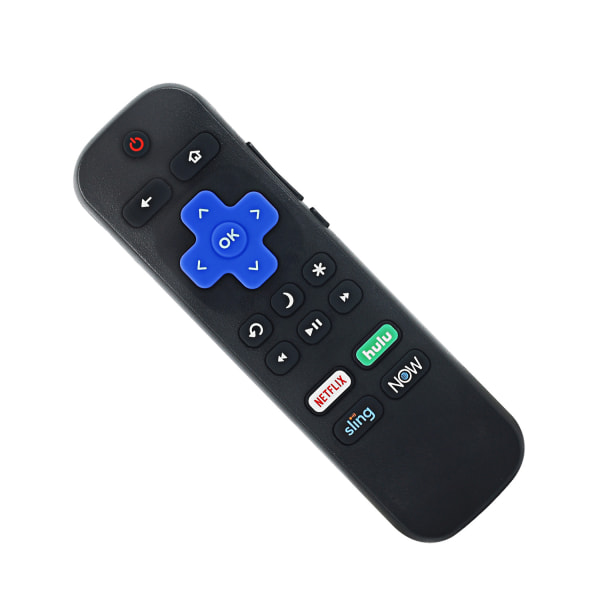 Universal TV-fjärrkontroll för Roku TV, Ersättning för TCL Roku/Hisense Roku/Sharp Roku TV, TV-fjärrkontroll med Netflix Disney+/Hulu/Prime Video-knappar