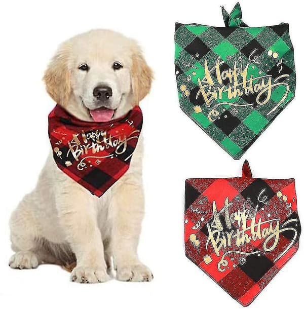 Triangulär hundbandana, 2 stycken hundtriangulär bandanabib