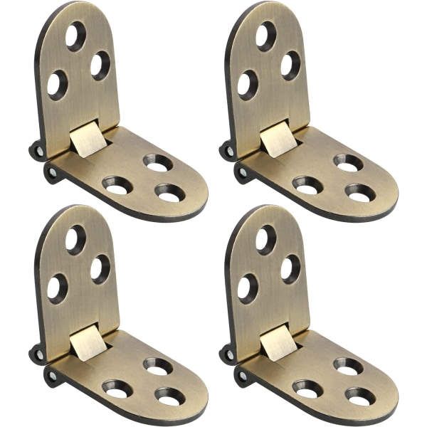 Folding Bordhengsler Folding Connector Rustfritt Stål Møbelbeslag 180 Graders Folding, 2,5 mm Tykk, Antikk Bronse Finish Rustfritt Stål, 4 stk