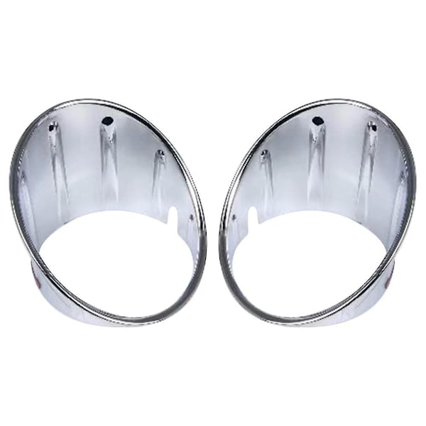 Til Mini Cooper R55 R56 R57 R58 R59 Chrome Tågelampe Lygteafdækning Forreste Kofanger Ring Trim 51117248791