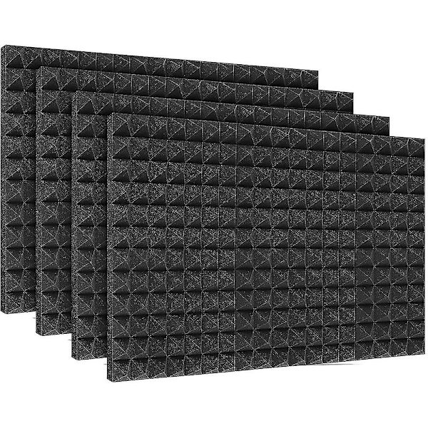 24 stk. 30x30x2,5cm Lydabsorberende Bomuld Lydabsorberende Skum Lydabsorberende Skum