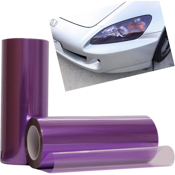 11 x 98 tuuman itseliimautuva ajovalo-, takavalo- ja sumuvalokalvo (violetti)