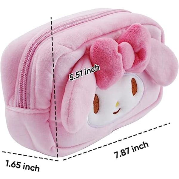 Tegneserie makeuptaske Anime Plys Kosmetiketui Pink Kitty Penalhus Kitty Capac Melody