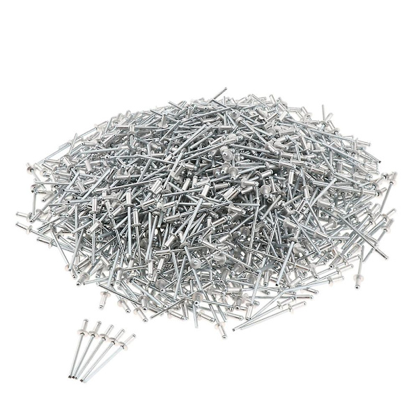1000 st 3mm 3,0x5mm Blindade rostfria öppna kupolnit