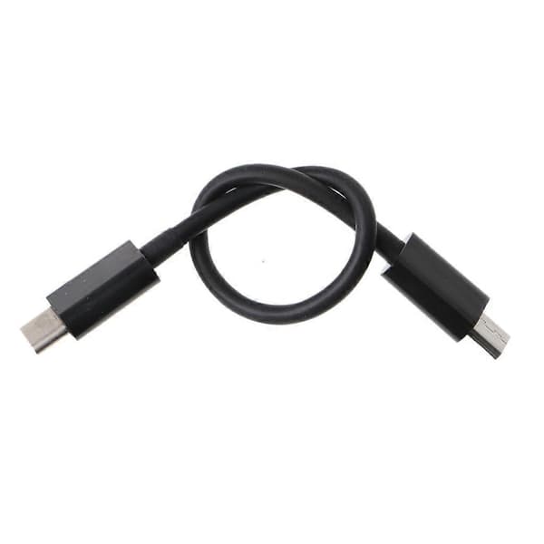 USB 3.1 Type-C til USB 2.0 Micro-B Micro USB Lade Dataoverføringsadapterkabel Svart/Hvit Svart Black