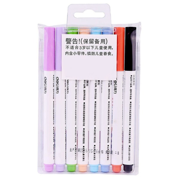 8 stk/sett Colored Ink Whiteboard Pen White Board Markers Office