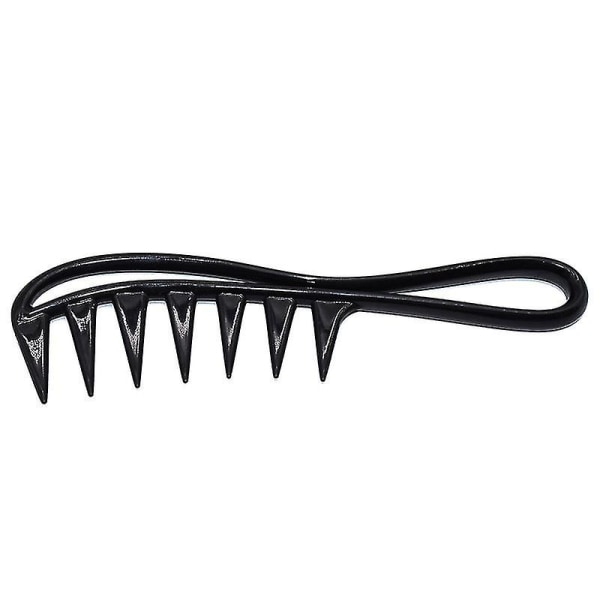 Wide Tooth Shark Plastic Comb Detangler Curly Hair Salon Kampaamo Kampa Hieronta hiusten muotoiluun