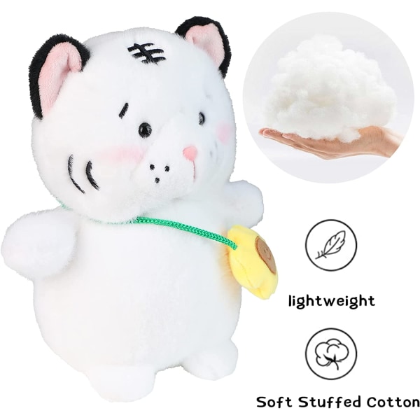 Tiikerinäytetyt nukke, Pehmeä Pehmo Bunny Panda Tiikerilelu pussilla, Pehmoiset halattavat söpöt lelut lapsille, Syntymäpäivä (Tiikeri)