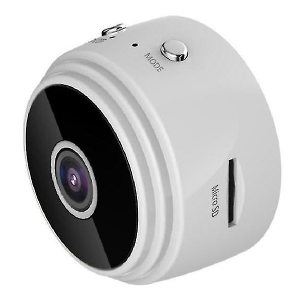 A9 Minikamera Wifi Full Hd 1080p med Night Vision Rörelsedetektering (vit)