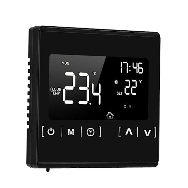 Smart LCD-pekskärms termostat för hem programmerbar elektrisk golvvärme system termoregulator Ac 85-250v temperaturregulator
