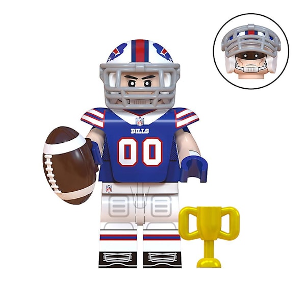8 st Rugby Player Series Byggklossar Mini Actionfigurer Leksaker Fans Gåvor Barn Pojkar Flickor