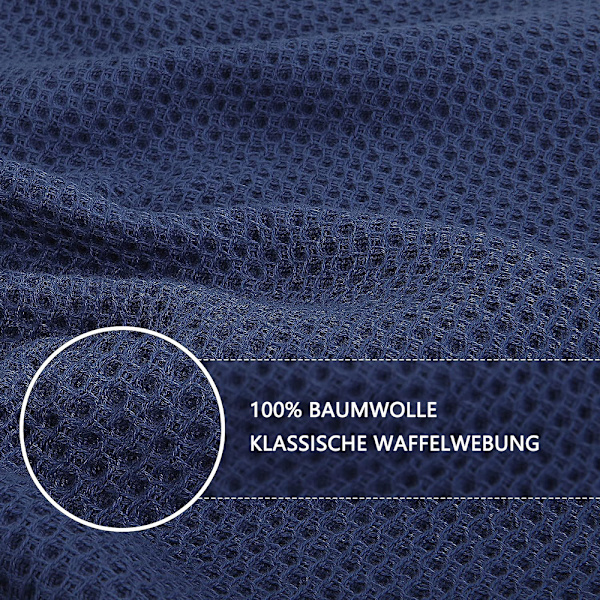 Håndklæde 100% bomuld køkkenhåndklæder, sæt med 6, 34 x 34 cm, bløde køkkenhåndklæder, absorberende køkkenhåndklæder, premium tykke køkkenhåndklæder, rengøringsklud, N