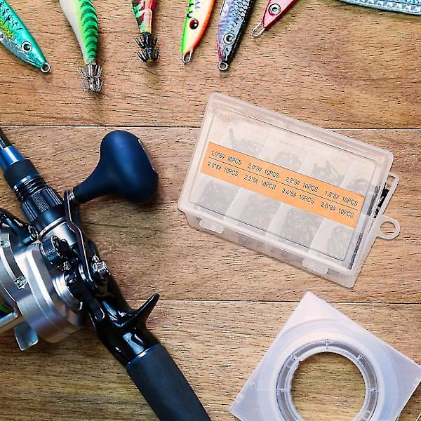 Fiskespöguide Set 80 st Multi-size Fiske Top Rings Spö Po-le Reparationssats
