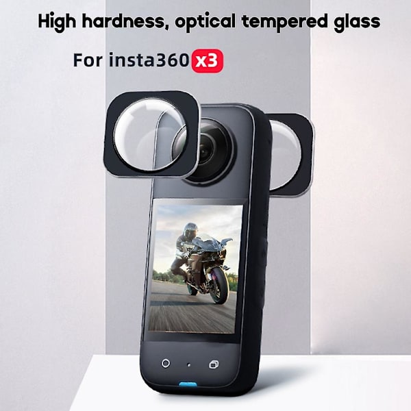Insta360 X3 -kameran tarraobjektiivin suojukset ja suojalinssit