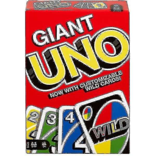 Kæmpe Uno spillekort fire gange større
