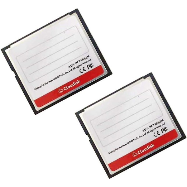 Compact Flash-minnekort CF-kort Høyhastighets leserkamerakort for DSLR (8GB2PK)