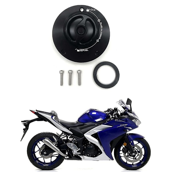 Moottoripyörän polttoainesäiliön korkki bensatankin kansi Yzf R1 R3 R6 R15 R25 Mt07 pikalukituskorkki lisävarusteet
