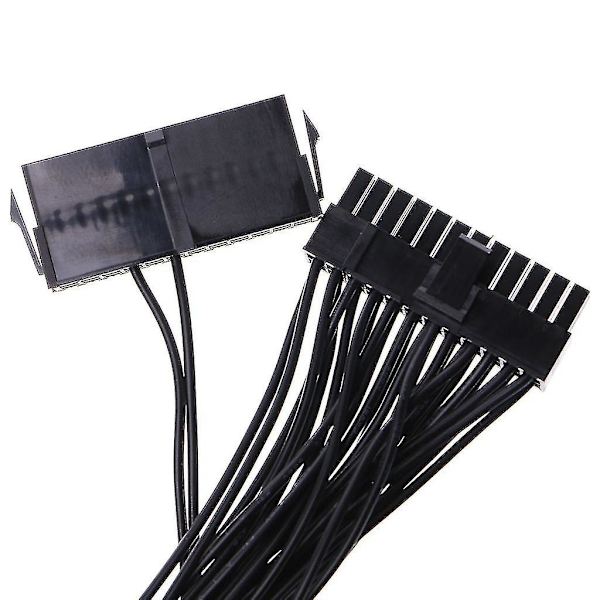 24-pins 20+4-pins Dobbelt PSU ATX Strømforsyningsadapterkabel til Synkron Start Mining