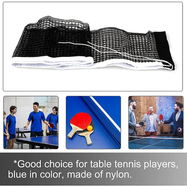 Bordtennisnet 1,8 m Polyester Pong Erstatningsnet Til Indendørs