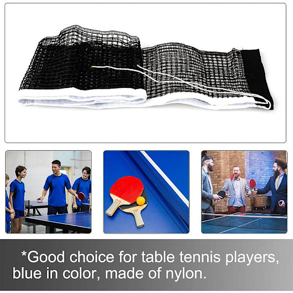 Bordtennisnett 1,8 m Polyester Pong Erstatningsnett for innendørs