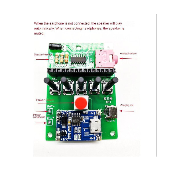 1 Set Diy Electronic Kit Fm-radiovastaanotin moduuli 76-108mhz
