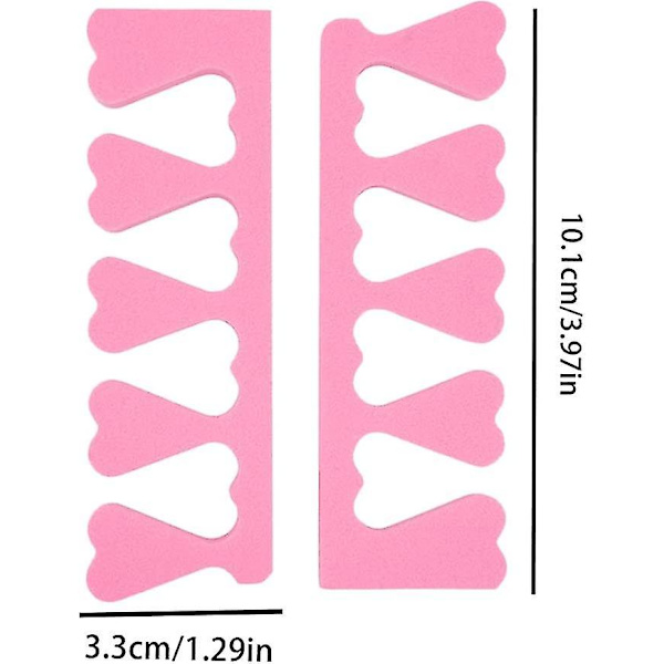 Svamp Tåseparator, Mjuk Skum Tåseparator Fingerspreader, Nagellack Beläggning Målnings Pedikyr Män Damer Nagel Manikyr Nagelsmycken Tillbehör