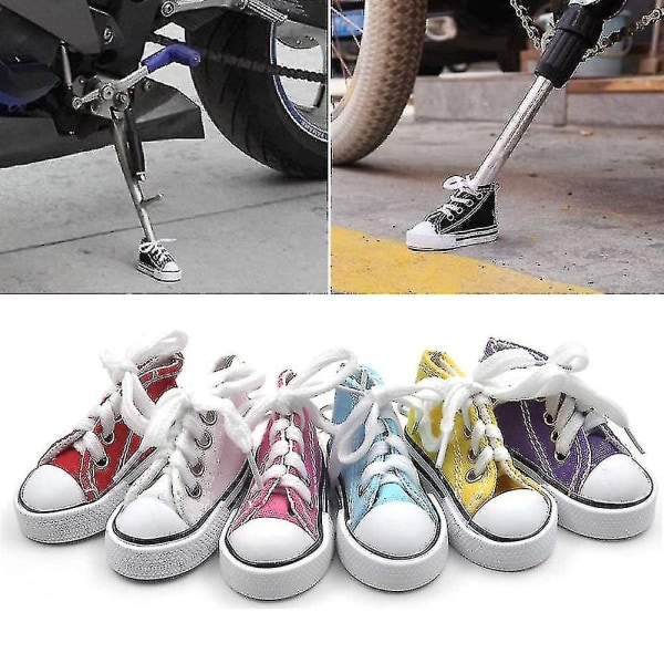 Motorcycle Side Stand: Funny Cute Mini Shoe, Bicycle Foot Support, Motor Bike Kickstand, Unique Design, Stability Aid, Riding Accessory