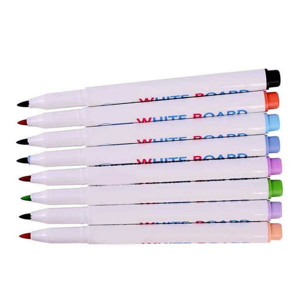 8 stk/sett Colored Ink Whiteboard Pen White Board Markers Office