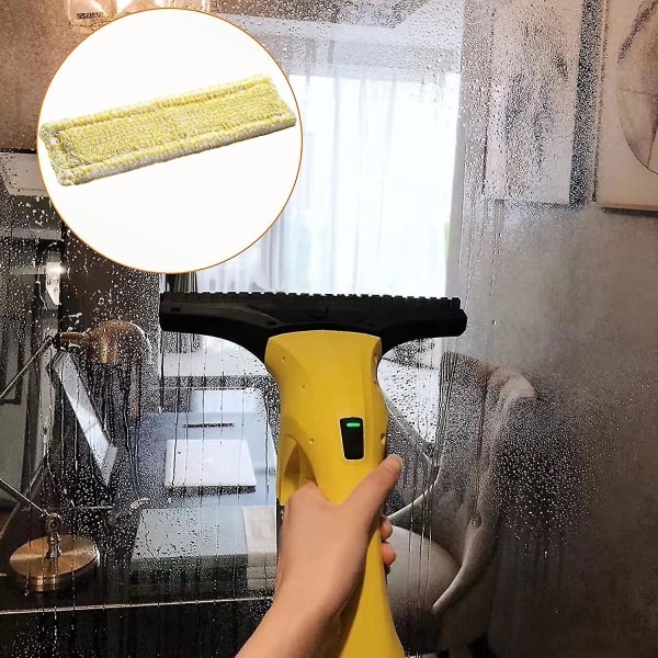 3-pack fönsterdammsugare ersättningsmikrofibermoppdynor kompatibla med Karcher Wv2 Plus Wv5 Premium