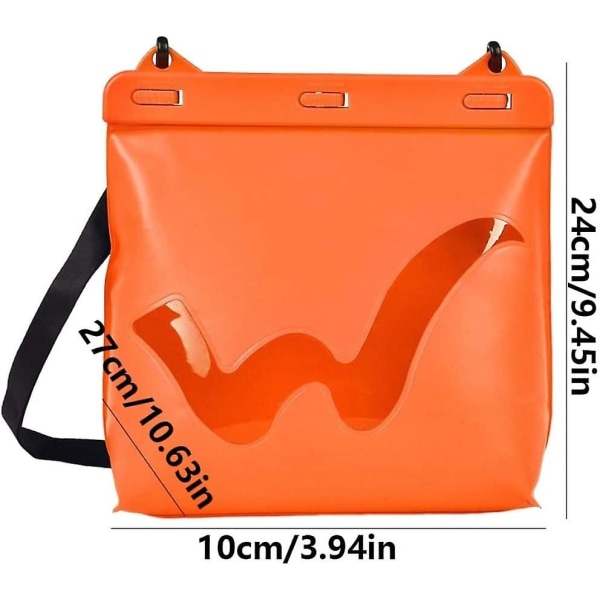 Vattentät Pouch Dry Bag Med Axelrem Perspektiv Simförvaringsväska För Kajakpaddling Beach Orange