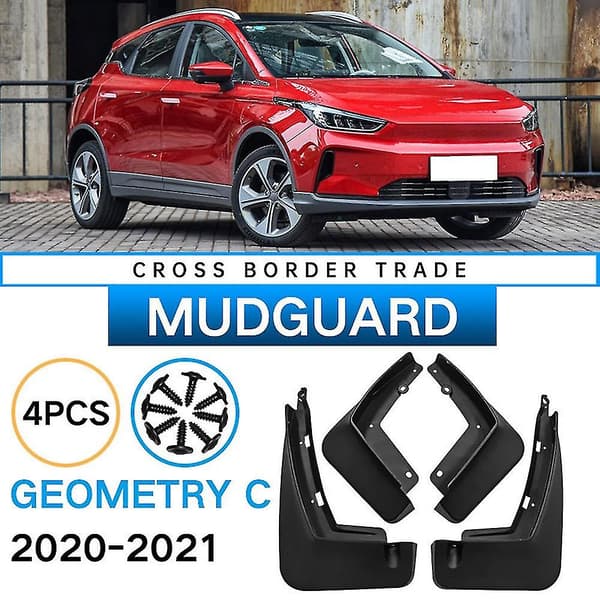 Bilskærme til Geely Geometry C 2020-2021 Stænklapper Stænkskærme Bilskærme Tilbehør