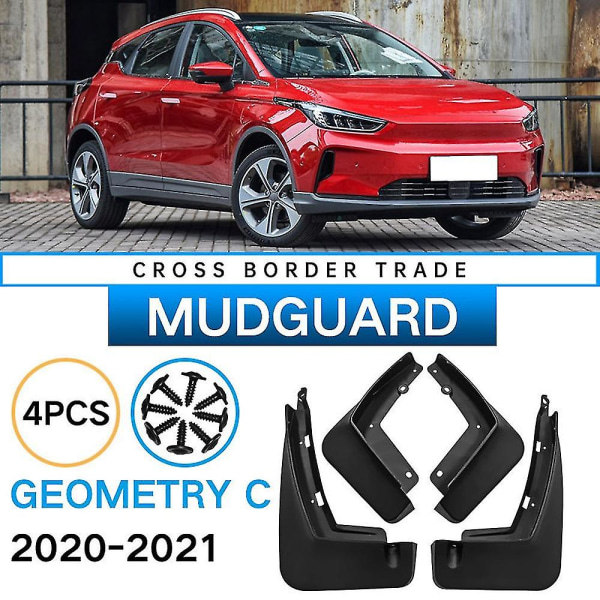 Bilstænklapper til Geely Geometry C 2020-2021 Stænskærme Stænkskærme Biltilbehør