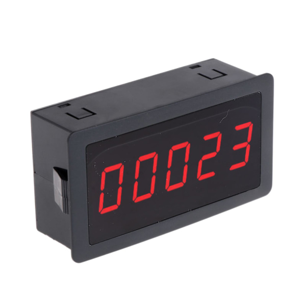Digitteller DC 12-24V 5-sifret LED Digital Display 0-9999 Plus Panelmåler