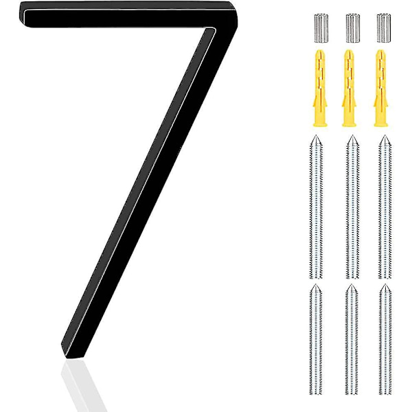 5,6\" talon numerot moderni kelluva katu kotiosoite numero alumiini harjattu