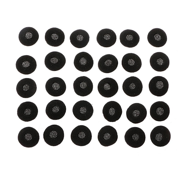 30 st 15mm Mjuka Svamp Öronproppar Öronkuddar Ersättning För Mp3 Mp4 Mobiltelefon