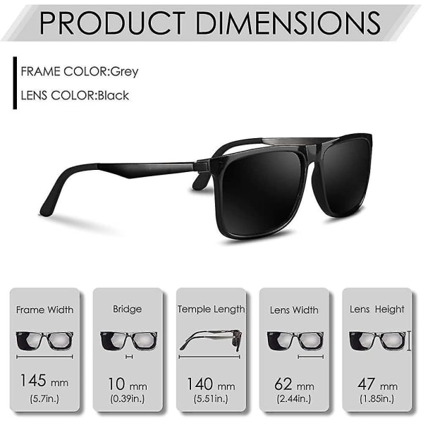Polariserte solbriller Uv400 retro vintage briller for menn og kvinner 7c55  | Fyndiq